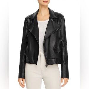 J BRAND Letty Leather Moto Jacket in Black